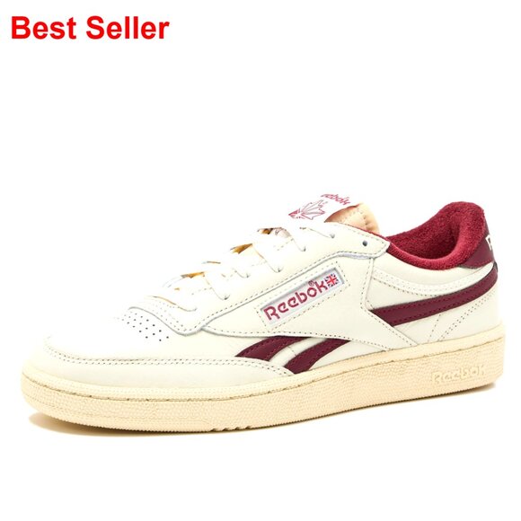 Vintage Full Grain Leather Sneakers with Padded Collar
